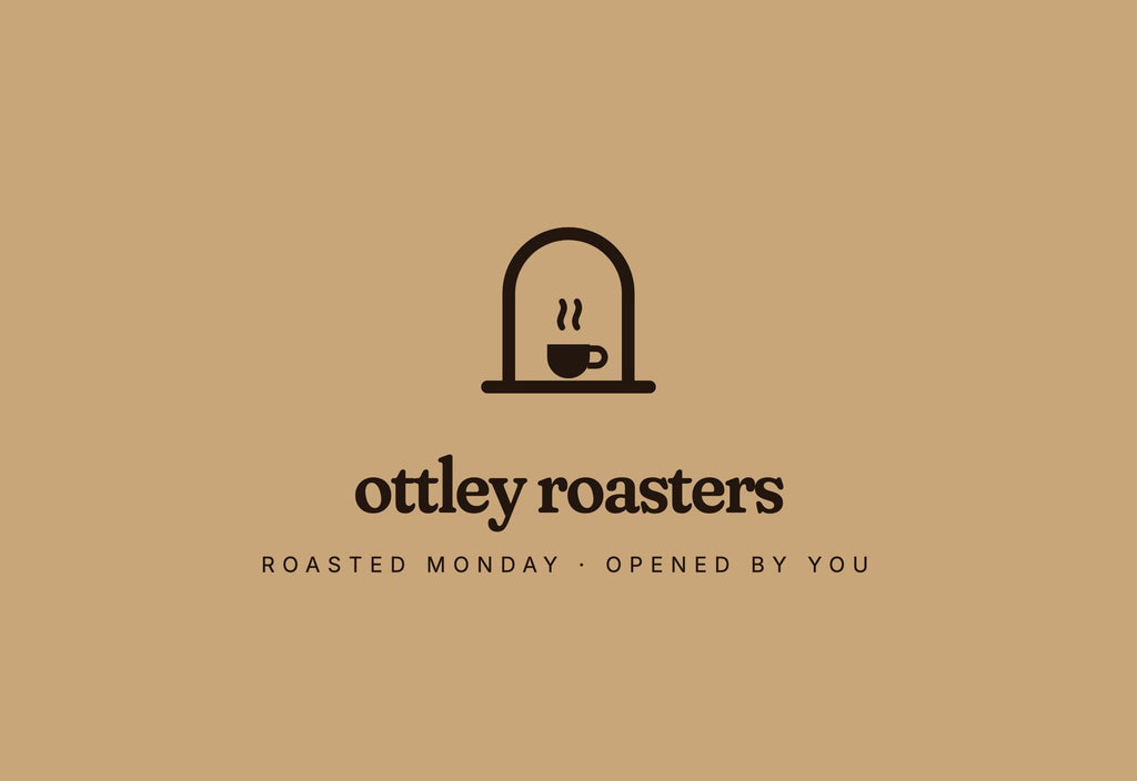 Ottley Roasters mailer box lid