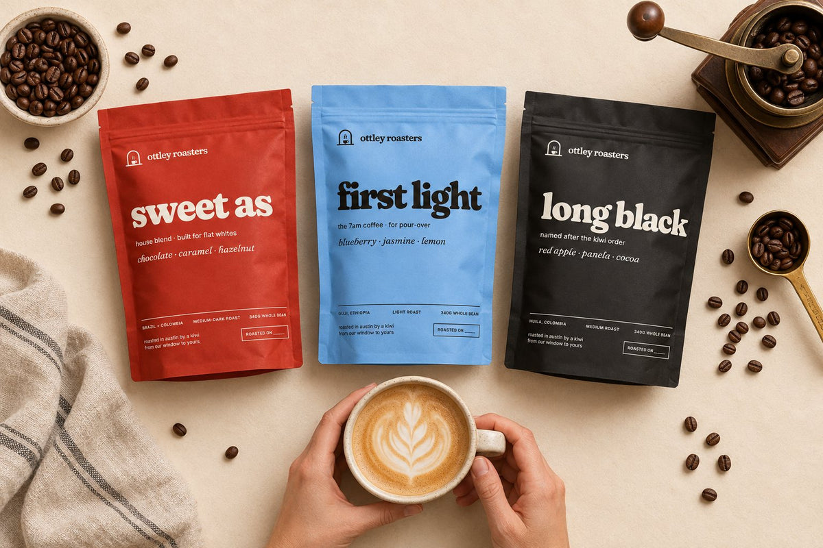 The three Ottley Roasters coffees from above